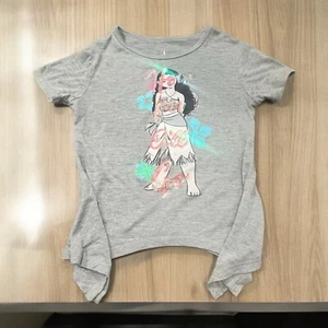 Disney Girls Size XS 5/6 Princess Moana Movie Tropical Shirt “How Far I’ll Go” - Picture 1 of 5