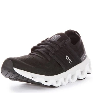 NEW ON WOMEN'S CLOUDSWIFT 3 SNEAKERS, ALL BLACK, 6 MEDIUM US - Picture 1 of 6