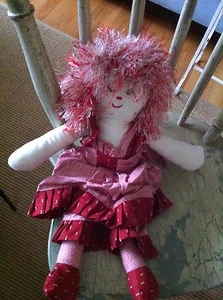 NUEVO Vestido de Tela Muñeca Trapo Multicolor - 20 Pulgadas Lindo y Funky - Imagen 1 de 2