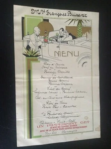 RARE Antique Pippermint Art Deco Menu - Picture 1 of 3