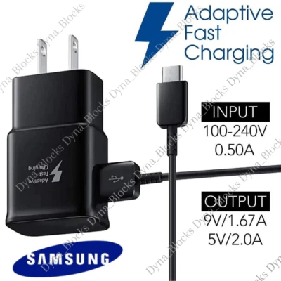 Adaptador Cargador Rápido Tipo C Con Cable De Carga Teléfono Para Samsung Galaxy Android Foto 1 de 4