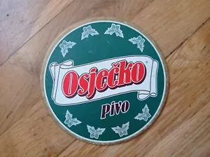 Montaña rusa de cerveza croata vintage Osječko Osjecko Pivo Croacia Cervecería Osijek #2 - Imagen 1 de 2