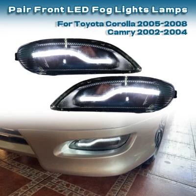 For Toyota Corolla 2005-2008 Camry 2002-2004  LED Front Fog Light Assembly - image 1 of 4