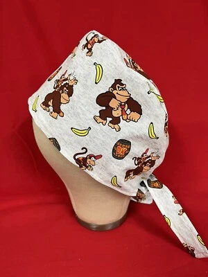 Men/Women Surgical Scrub Cap Lined  Donkey 100% Cotton Cool Cap - Image 1 of 3