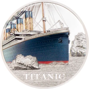20 Dollar Titanic Ultra High Relief Cook Islands 3 oz Silber PP 2022 - Bild 1 von 5