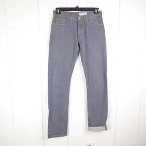 Gustin Jeans Mens SZ 31/33 Selvegde Denim Raw Finish Slim Fit Button Fly Casual - Picture 1 of 15