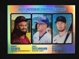 2022 Heritage Base Chrome Refractor #71 Miller Henry Ramos Greg Deichmann /673