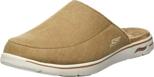 Skechers Go Walk Arch Fit Lounge Wheat Slip On Indoor Outdoor Athletic Slippers - Picture 1 of 6