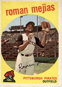 1959 Topps #218 Roman Mejías (Piratas) - Imagen 1 de 2