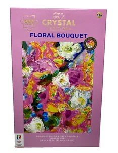 Puzzle Crystal Edition Bouquet Floreale 500 Pezzi e 280 Gemme - Foto 1 di 3
