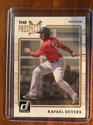 2017 Donruss Rafael Devers The Prospects Baseball Card! No. TP-7 Boston Red Sox - Image 1 of 2