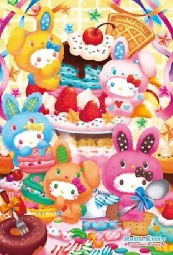 1000 Piece Jigsaw Puzzle Hello Kitty Colorful Parfait (49X72Cm) - Image 1 of 1