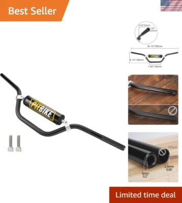 Sleek Matte Finish 7/8 Inch Dirt Bike Handlebars - Fits Major Models CRF YZF KXF - Image 1 of 4