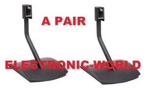 2 MINT Genuine Bose Black Speaker Table Stands Bracket Mounts Pair - Picture 1 of 1