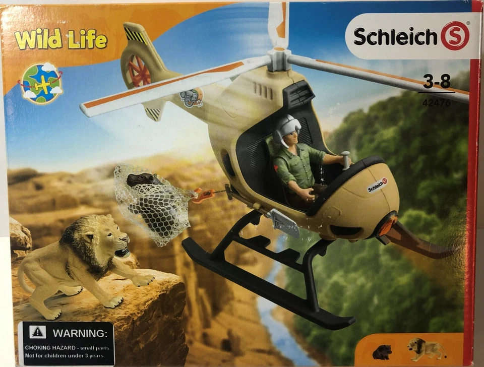 Schleich 42476 Animal Rescue Helicopter Wild Life