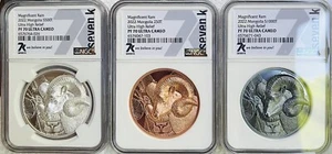 7k Metals Magnificent Ram Mongolia ALL 3 2022 Coins NGC PF70 2oz 1oz 50g - Picture 1 of 10