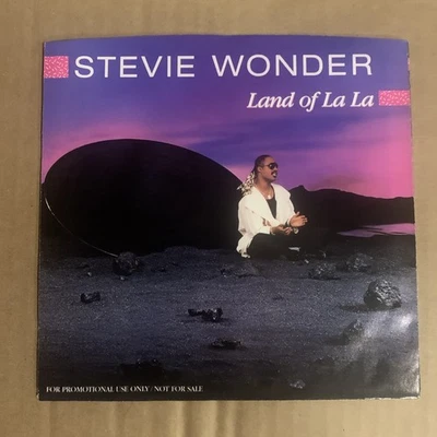 Stevie Wonder, 45 rpm, Promo,  VG+, Land Of La La, 1846TF - Image 1 of 3