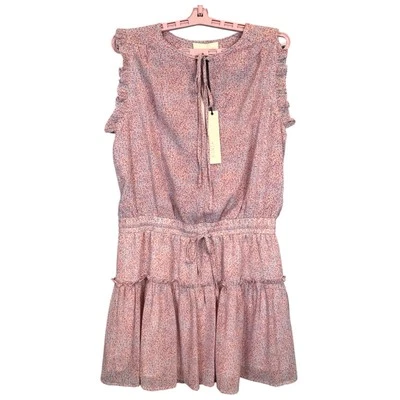 Mini vestido para mujer Pinch Ditsy con volantes primavera sin mangas, talla L Foto 1 de 4