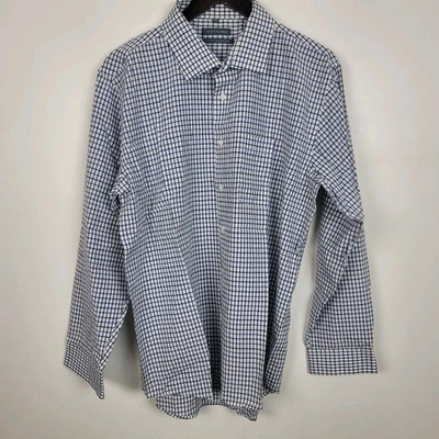 Santino Platimun White/Blue/Grey Classic Fit Men's Top Size XXL 18-18.5 - Image 1 of 4