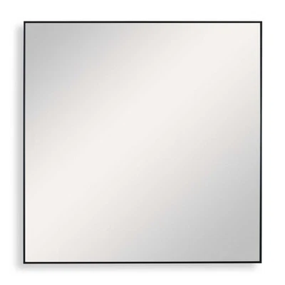 Alexo  - 28 Inch Modern Square Mirror Black Mirrors Uttermost 09717 - Image 1 of 4