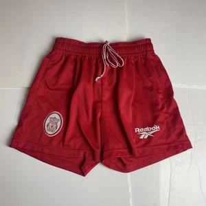 Reebok Vintage Liverpool 1996/7 Red Football Shorts Size W30 - Picture 1 of 7