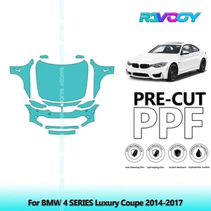 PreCut Paint Protection PPF Kit For BMW 4 SERIES Luxury Coupe 2014-2017 - Picture 1 of 7