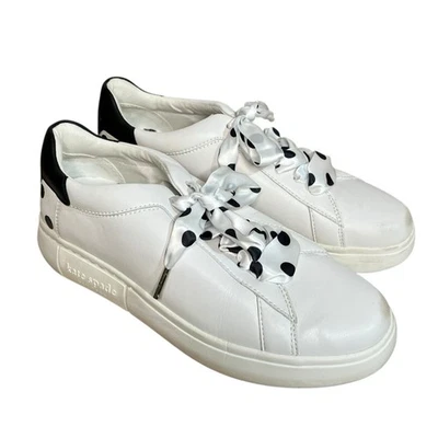 KATE SPADE New York Blanco Negro Lunares Encaje LIFT Tenis Zapatos Mujer talla 7B Foto 1 de 4
