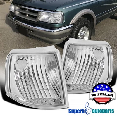 Fit 1993-1997 Ford Ranger Corner Lamps Turn Signal Lights 93-97 Pair Replacement Foto 1 de 4