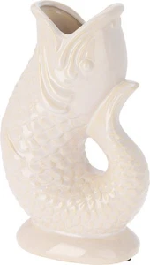 Deko-Vase FISCH BHT 16x26.50x9.70 cm weiß - Bild 1 von 1