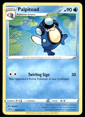 SWSH02: Rebel Clash #045/192 Palpitoad - Image 1 of 2