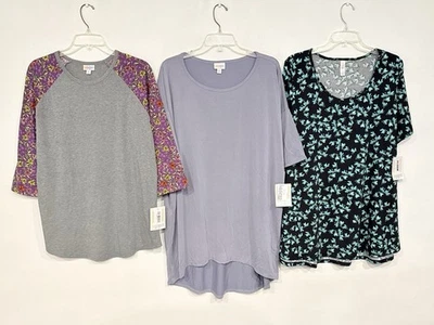 NUEVO Lote de 3 Túnicas LuLaRoe Para Mujer Perfectas T Randy & Irma Talla XL Multicolor Top Foto 1 de 4