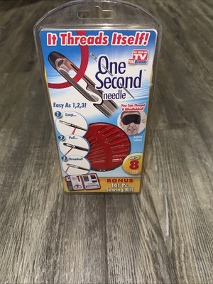 One Second Needle Threads Itself Seen TV NEW 8 Needles Bonus 101 Sewing Pc Kit - Image 1 of 2