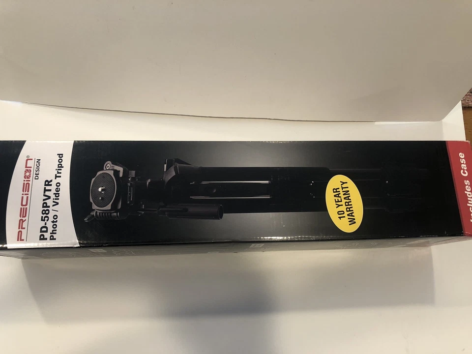 Nuevo en caja Precision Design PD 58PVTR Foto/Video Trípode/Estuche incluido Foto 1 de 1
