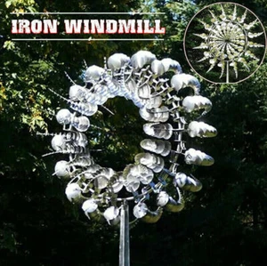 Metall Windmühle Garten Wind Spinner Windfänger Einzigartige und magische Dekor - Bild 1 von 7