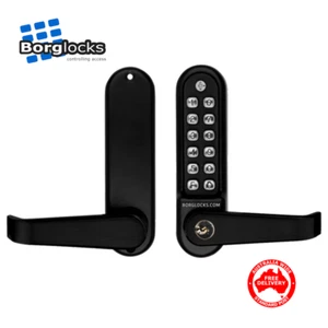 Borg Digital Lockset 5701MGPRO With Key Override-Free Postage Australia - Bild 1 von 4
