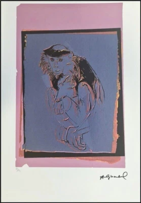 ANDY WARHOL * Mother Monkey..* signed lithograph * Kunstdruck * limited # 63/125 - Bild 1 von 4