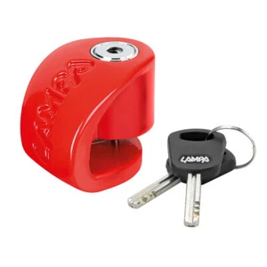 Lucchetto bloccadisco Lampa Stone XS Perno D 5,5mm Rosso - Picture 1 of 4