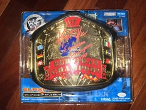 Campeonato de Europa de la WWF Nuevo Sellado 2001 Jakks Pacific JSA Firmado Ángulo Kurt - Imagen 1 de 3