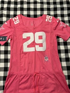 womens dallas cowboys pink breast cancer nike jersey size large new - Picture 1 of 10