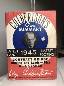 Vintage 1944 Ely Culbertson's Bridge Bidding Leads Scoring Summary Book - Imagen 1 de 15