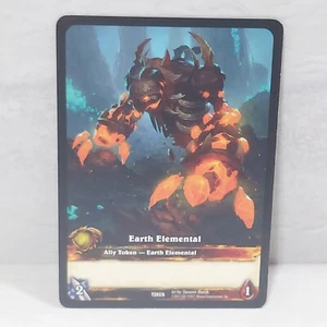 World Of Warcraft WoW TCG Earth Elemental Ally Token Card - Picture 1 of 2