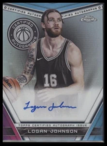 2023-24 Topps Chrome #CA-LJO Logan Johnson Certified Autograph RC Rookie Card - Picture 1 of 2