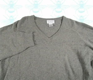 Jacobson's Herren Gr - L 100% Kaschmir Pullover Grau Langarm - Bild 1 von 5