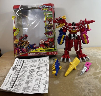 Power Rangers Dino Charge Megazord 3 Zords Combine Zord Builder Super T-Rex Foto 1 de 4