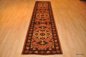_HAND_MADE_HALL_RUNNER_10' LONG TRADITIONAL oriental hand woven, HERIS DESIGN - Picture 1 of 12