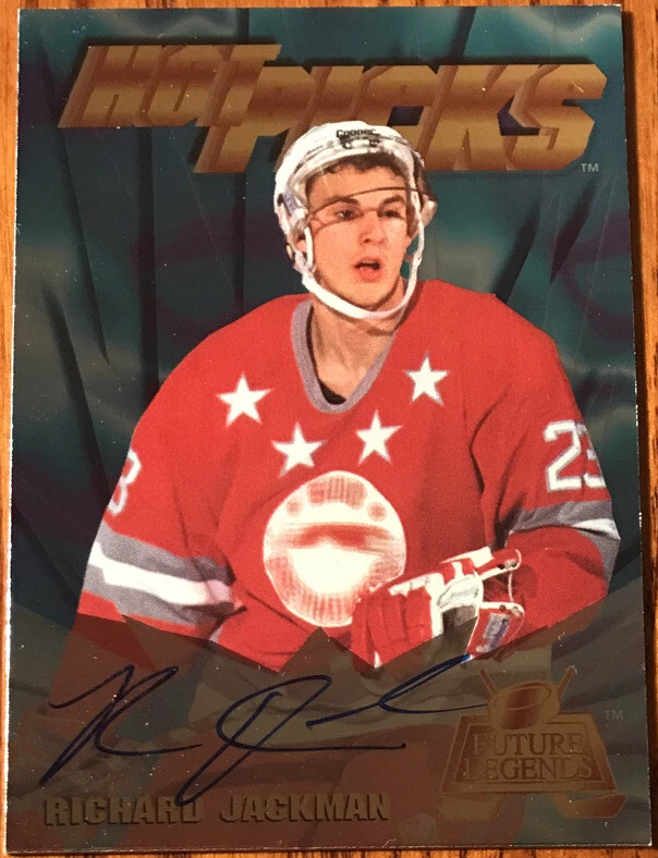 Collector’s Edge Ice Future Legends 1996 Hot Picks autógrafos Richard Jackman #3 Foto 1 de 2