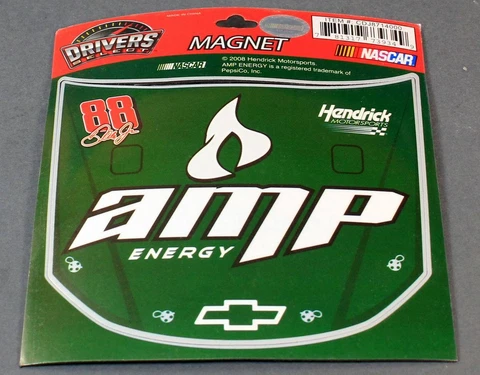 Amp Energy Hood Shaped Magnet 2008 Chevrolet NASCAR Green Cover