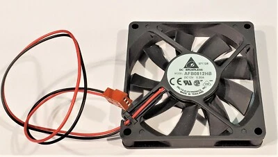DELTA AFB0812HB COOLING FAN 12V DC, 0.2A, 80x80x15mm, 33.5 CFM, *SHIPS FROM USA* - Image 1 of 3