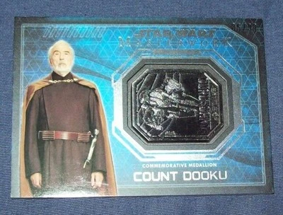 Topps Star Wars Masterwork Count Dooku Silver Medallion Card - Image 1 of 2