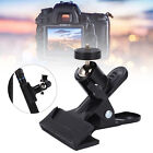 360° Rotation Camera Clip Clamp Flash Reflector Holder Mount With Hot Shoe B CMM